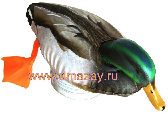 Чучело подсадное плавающее складное кряква селезень кормящийся с вибратором Cherokee Sports (Чероки Спортс) Feeding Mallard MF 994